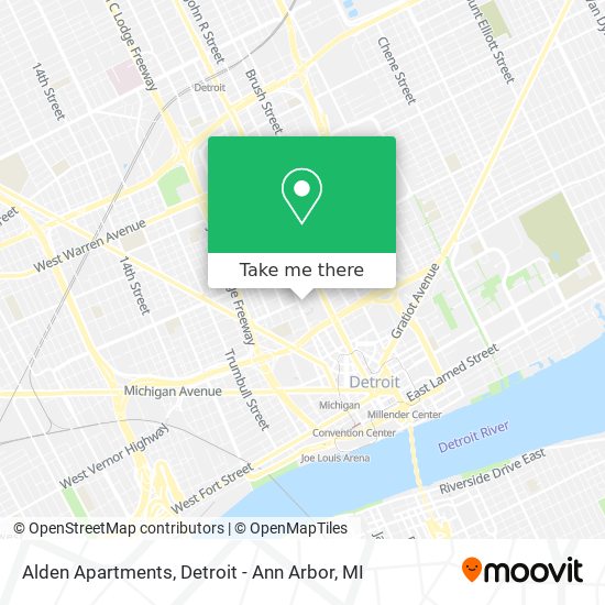 Mapa de Alden Apartments