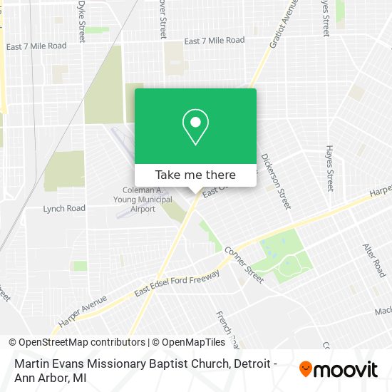 Mapa de Martin Evans Missionary Baptist Church