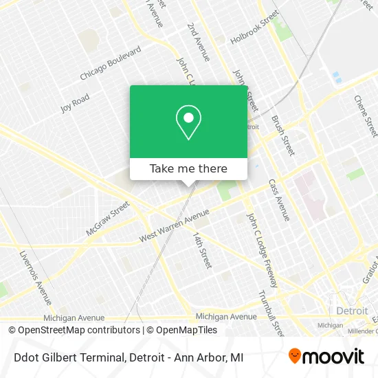 Ddot Gilbert Terminal map