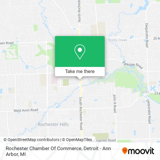 Mapa de Rochester Chamber Of Commerce