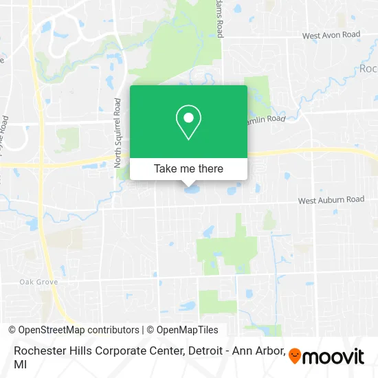 Rochester Hills Corporate Center map