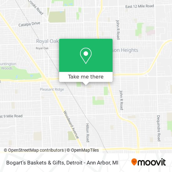 Bogart's Baskets & Gifts map