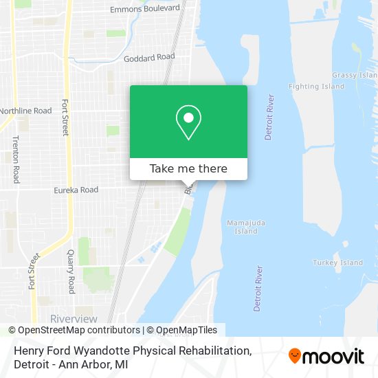 Henry Ford Wyandotte Physical Rehabilitation map