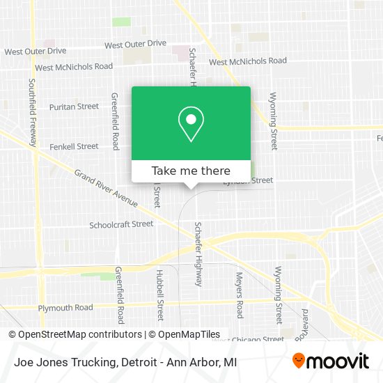 Joe Jones Trucking map