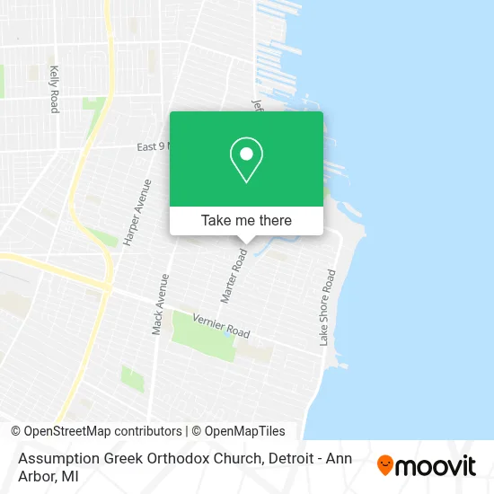 Assumption Greek Orthodox Church map