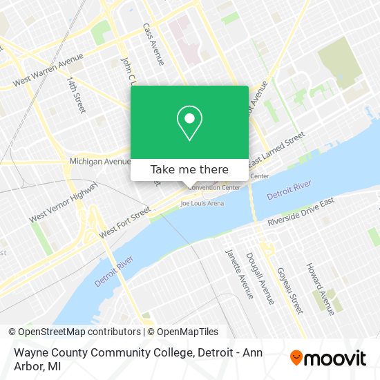 Mapa de Wayne County Community College
