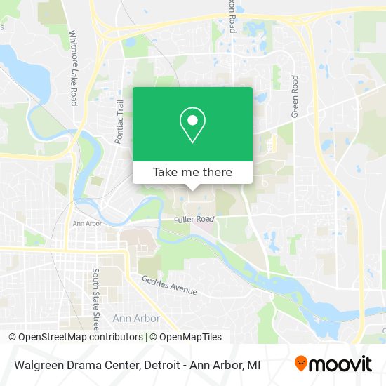 Mapa de Walgreen Drama Center