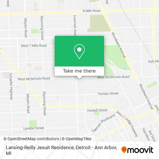 Mapa de Lansing-Reilly Jesuit Residence