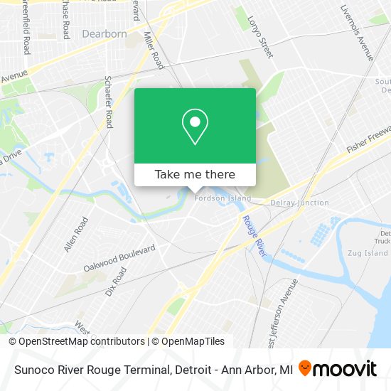 Mapa de Sunoco River Rouge Terminal