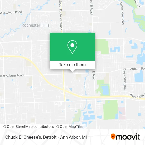 Chuck E. Cheese's map