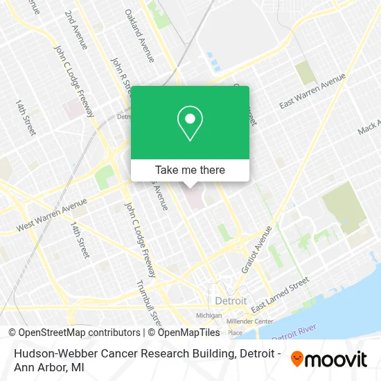 Hudson-Webber Cancer Research Building map