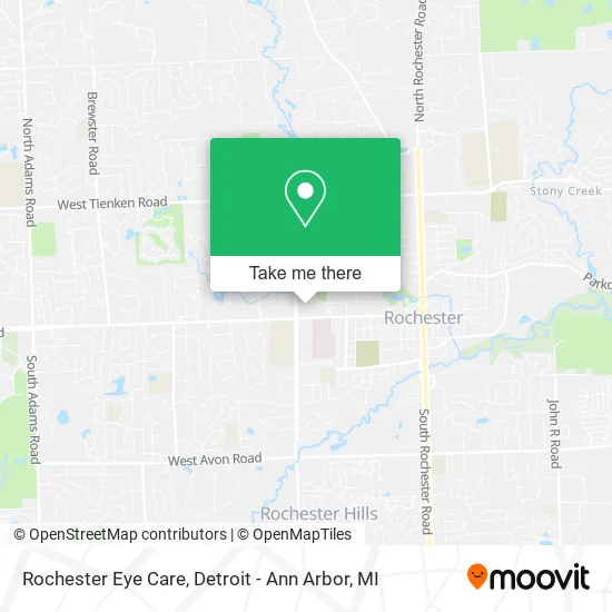 Rochester Eye Care map