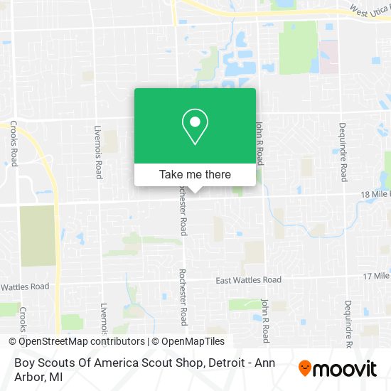 Boy Scouts Of America Scout Shop map
