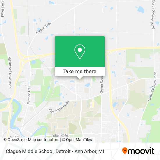 Clague Middle School map