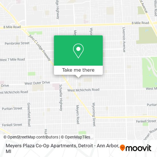 Meyers Plaza Co-Op Apartments map