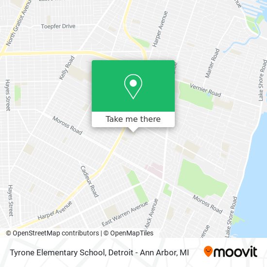 Mapa de Tyrone Elementary School