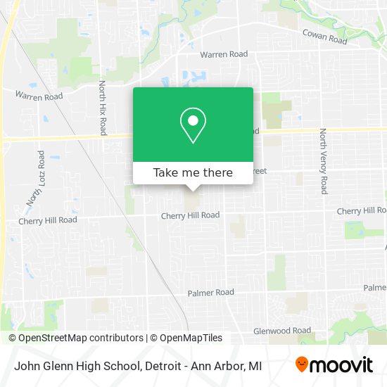 John Glenn High School map