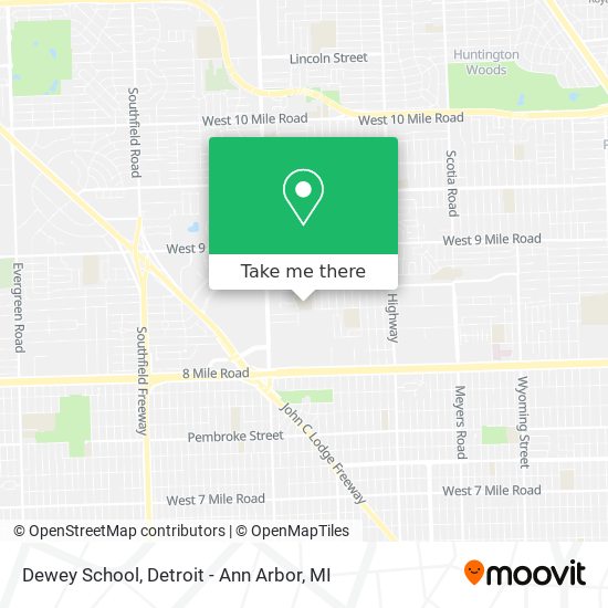 Mapa de Dewey School