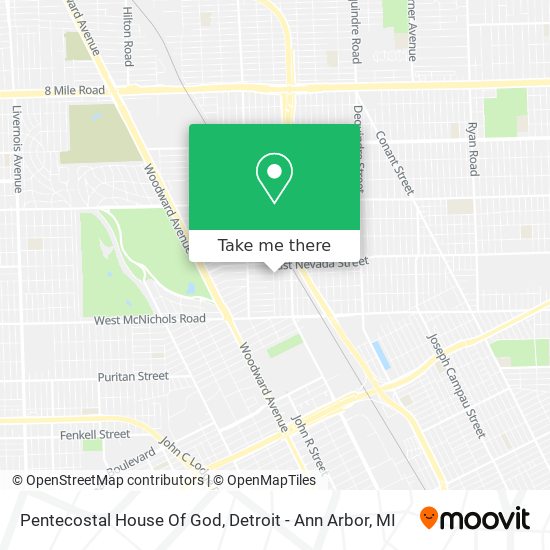 Pentecostal House Of God map