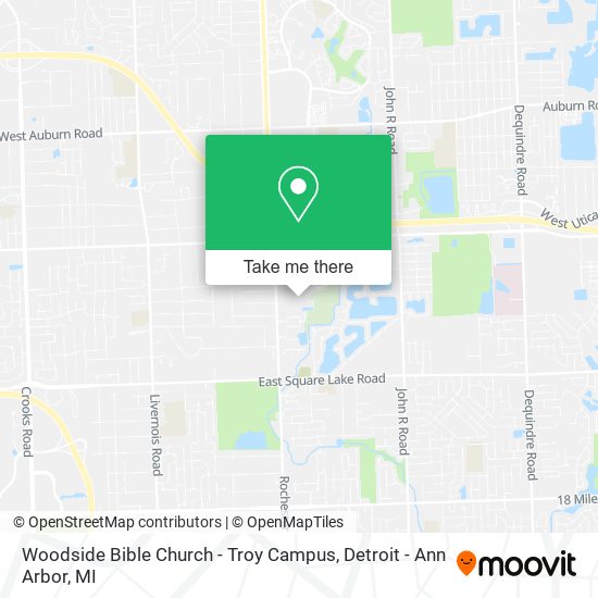 Woodside Bible Church - Troy Campus map
