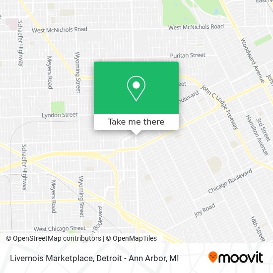 Mapa de Livernois Marketplace