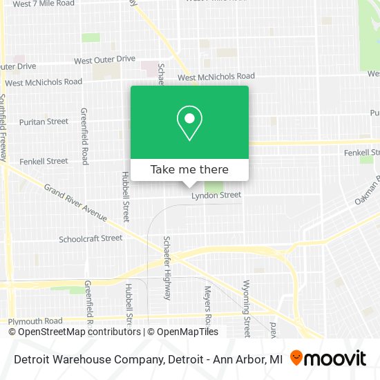 Mapa de Detroit Warehouse Company