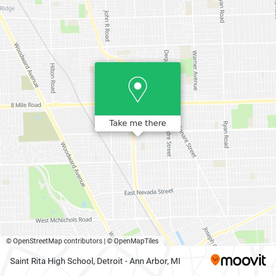 Saint Rita High School map
