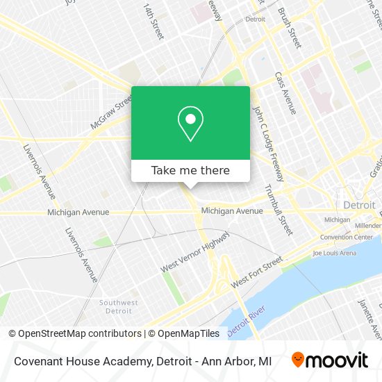 Covenant House Academy map