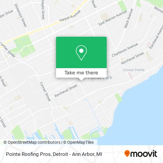 Pointe Roofing Pros map