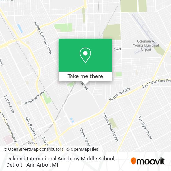 Mapa de Oakland International Academy Middle School