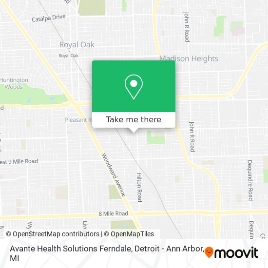 Avante Health Solutions Ferndale map