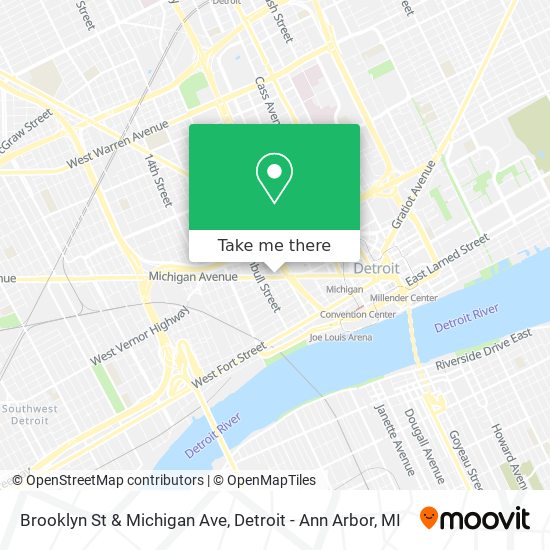 Brooklyn St & Michigan Ave map