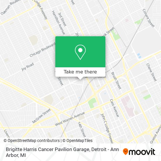 Brigitte Harris Cancer Pavilion Garage map