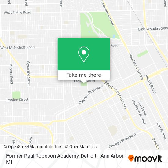 Former Paul Robeson Academy map
