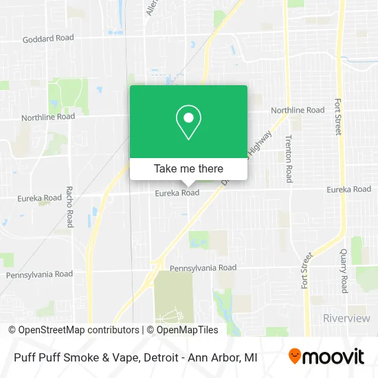 Puff Puff Smoke & Vape map