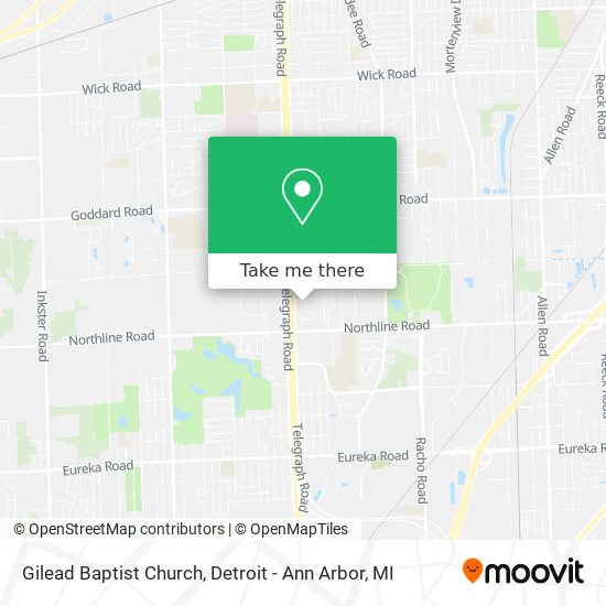 Gilead Baptist Church map