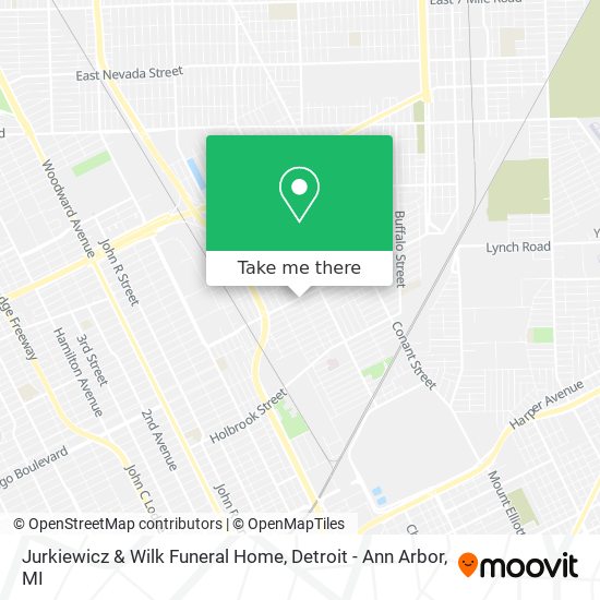 Jurkiewicz & Wilk Funeral Home map