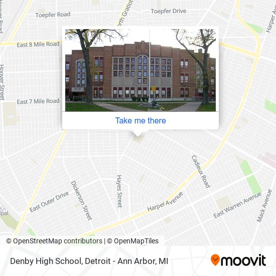 Denby High School map