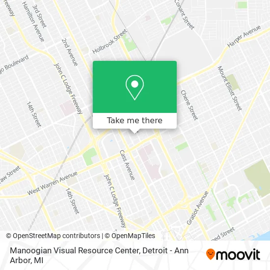 Manoogian Visual Resource Center map