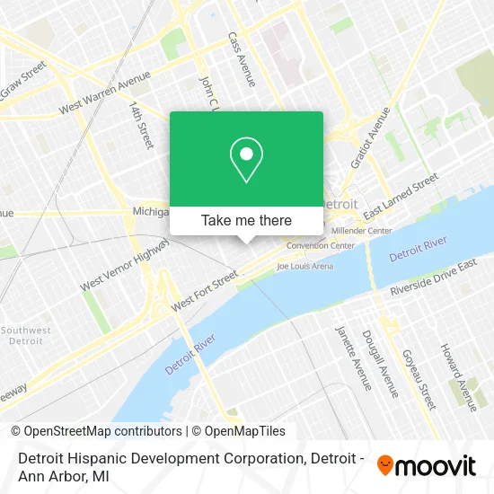Detroit Hispanic Development Corporation map