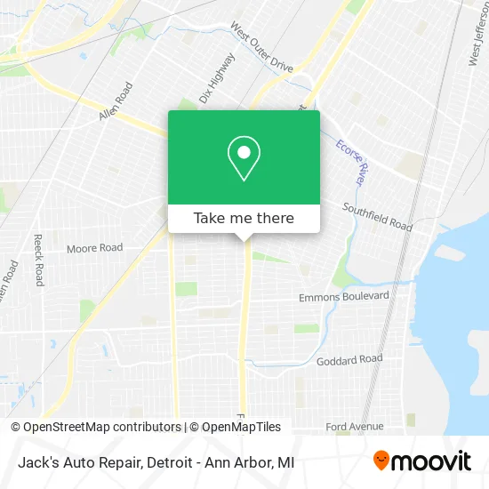 Jack's Auto Repair map