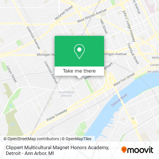 Mapa de Clippert Multicultural Magnet Honors Academy
