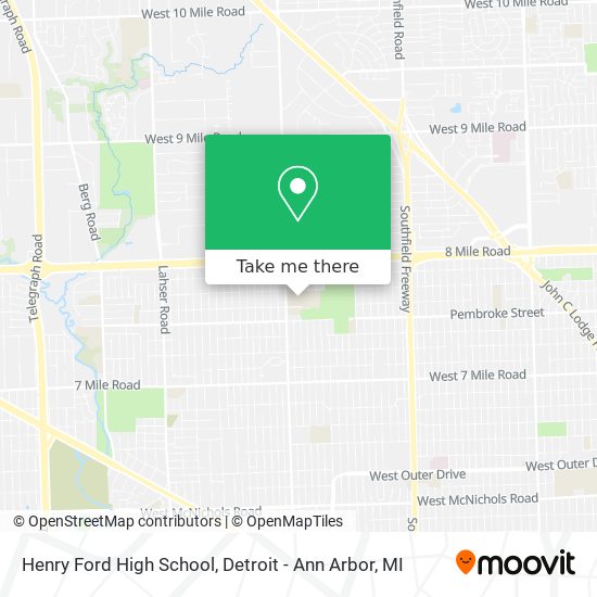 Henry Ford High School map