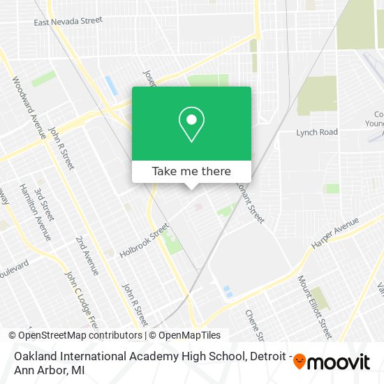 Oakland International Academy High School map