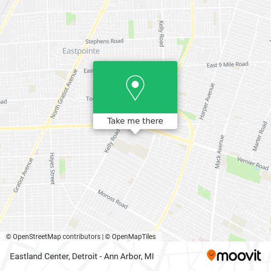 Eastland Center map