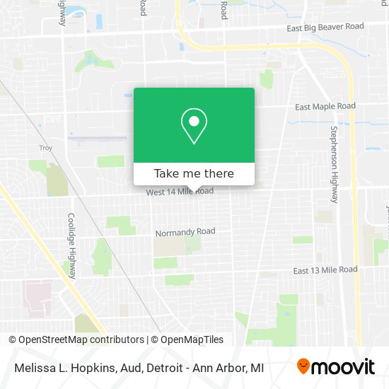 Mapa de Melissa L. Hopkins, Aud