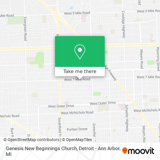 Genesis New Beginnings Church map