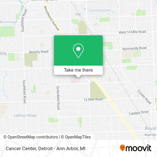 Cancer Center map