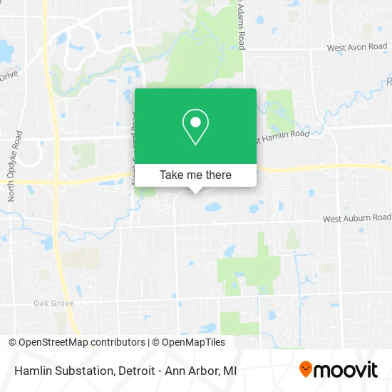 Hamlin Substation map