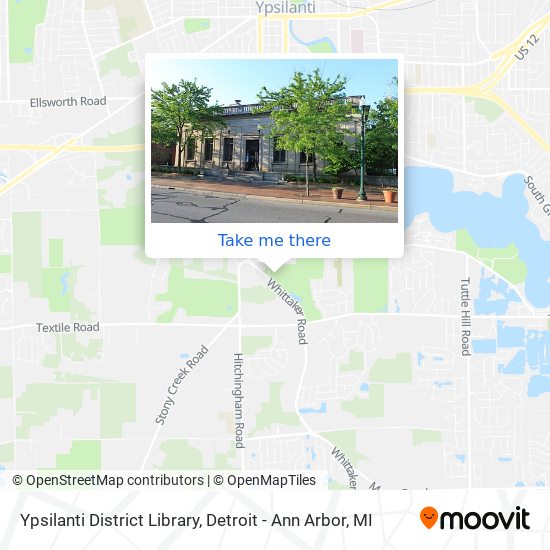 Mapa de Ypsilanti District Library